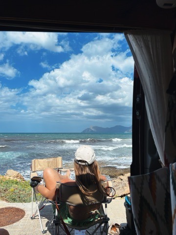 Disfrutando las olas